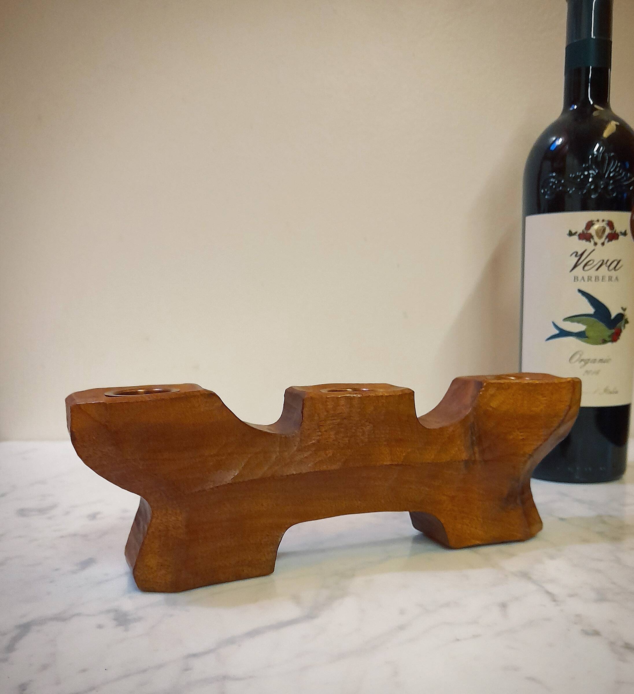 Reversible Anthroposophical Candle Holder in Lemon Tree, Dornach School