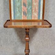 Table de lecture en noyer à écran tissu – époque Napoléon III