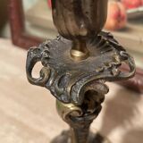 Art Deco Bronze Candle Holder