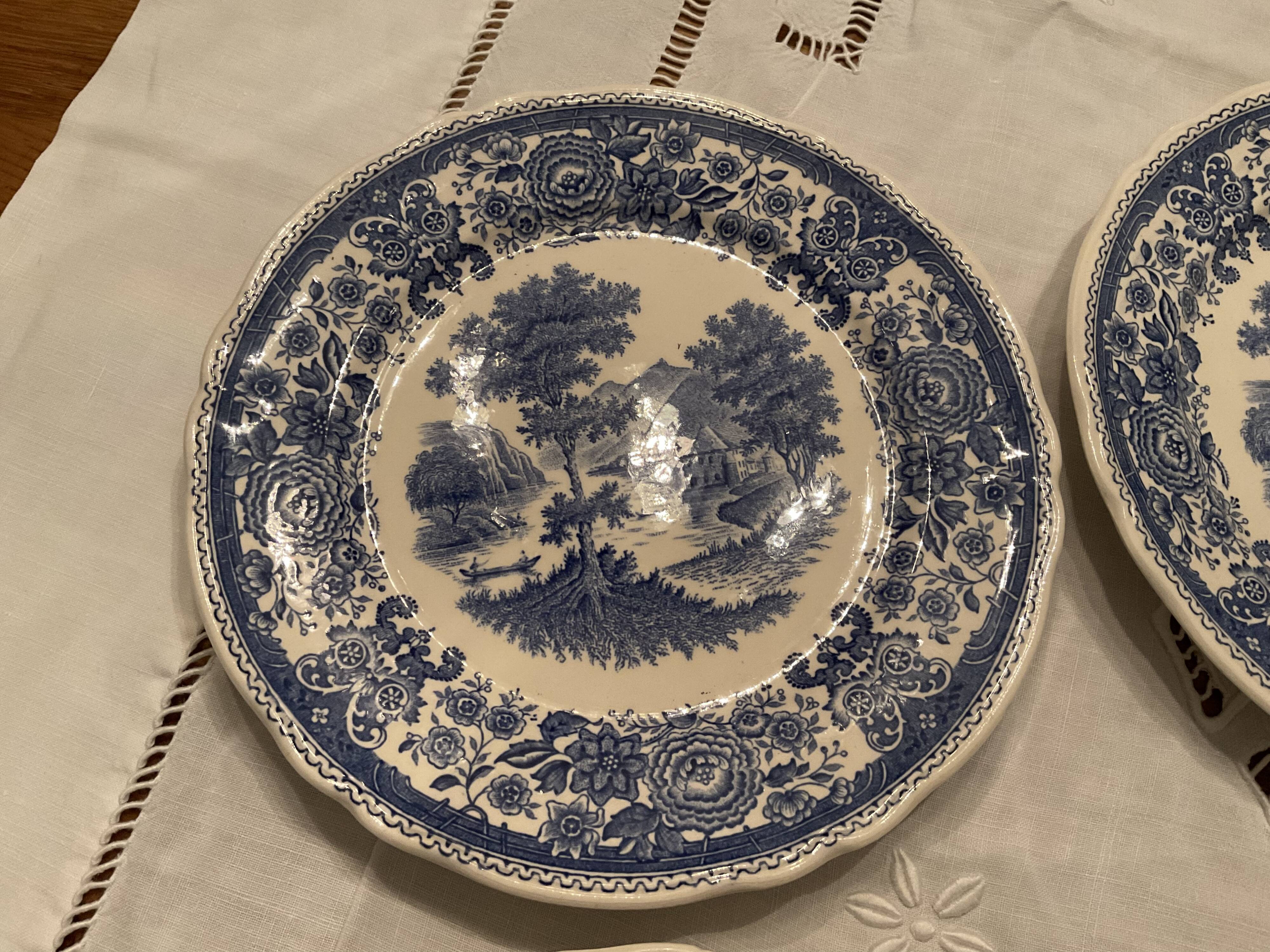 6 dessert plates. Burgeland . Villeroy and boch