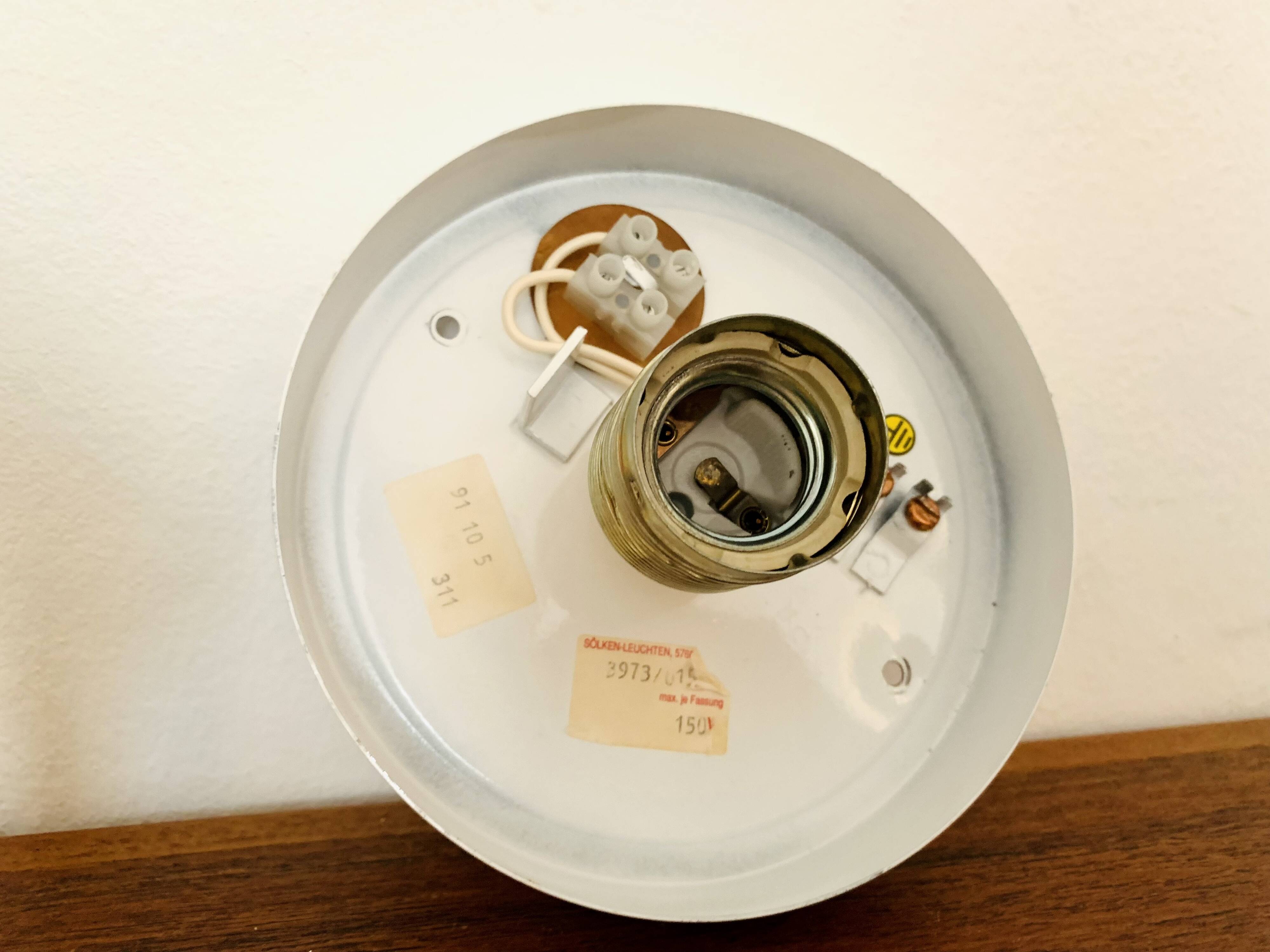 Set of 2 1970s Bicolor Space Age Wall Lamps by Sölken