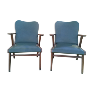 Pair of vintage armchairs 1950