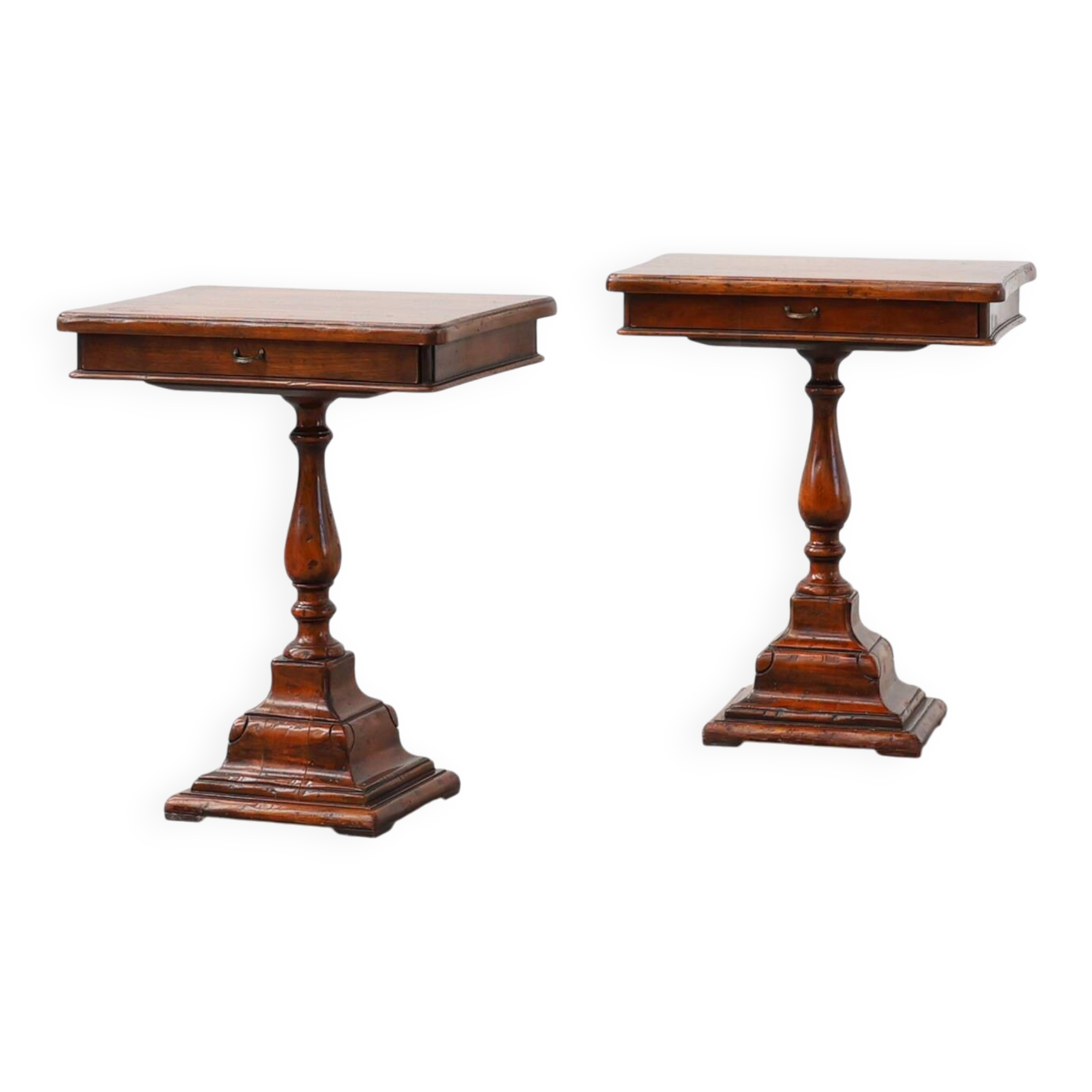 Pair of 20th century English nightstands in George IV style