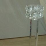 Pair of diamond crystal candle holders