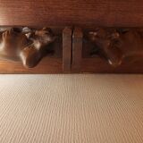 Pair of wooden bookends