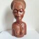 Buste féminin africain en bois – XXᵉ siècle