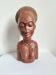 African female bust in wood – 20th century
