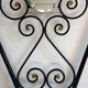 Vintage iron coat rack with mirror