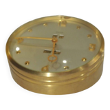 Pendulette de bureau 8 jours /laiton massif /vintage IMEXAL