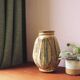 Vintage ceramic vase in earth tones, from Denmark