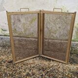 Brass fire screen