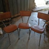 Set of 3 vintage vinyl chairs