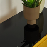 Set of vintage wooden design bedside tables