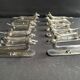 12 “Modern Animals” knife holders – Silvered bronze – Art Deco