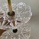Servant or vintage jewelry holder in glass and brass