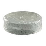 60s 70s lamp light plafoniere flush mount ice glass hillebrand 60s