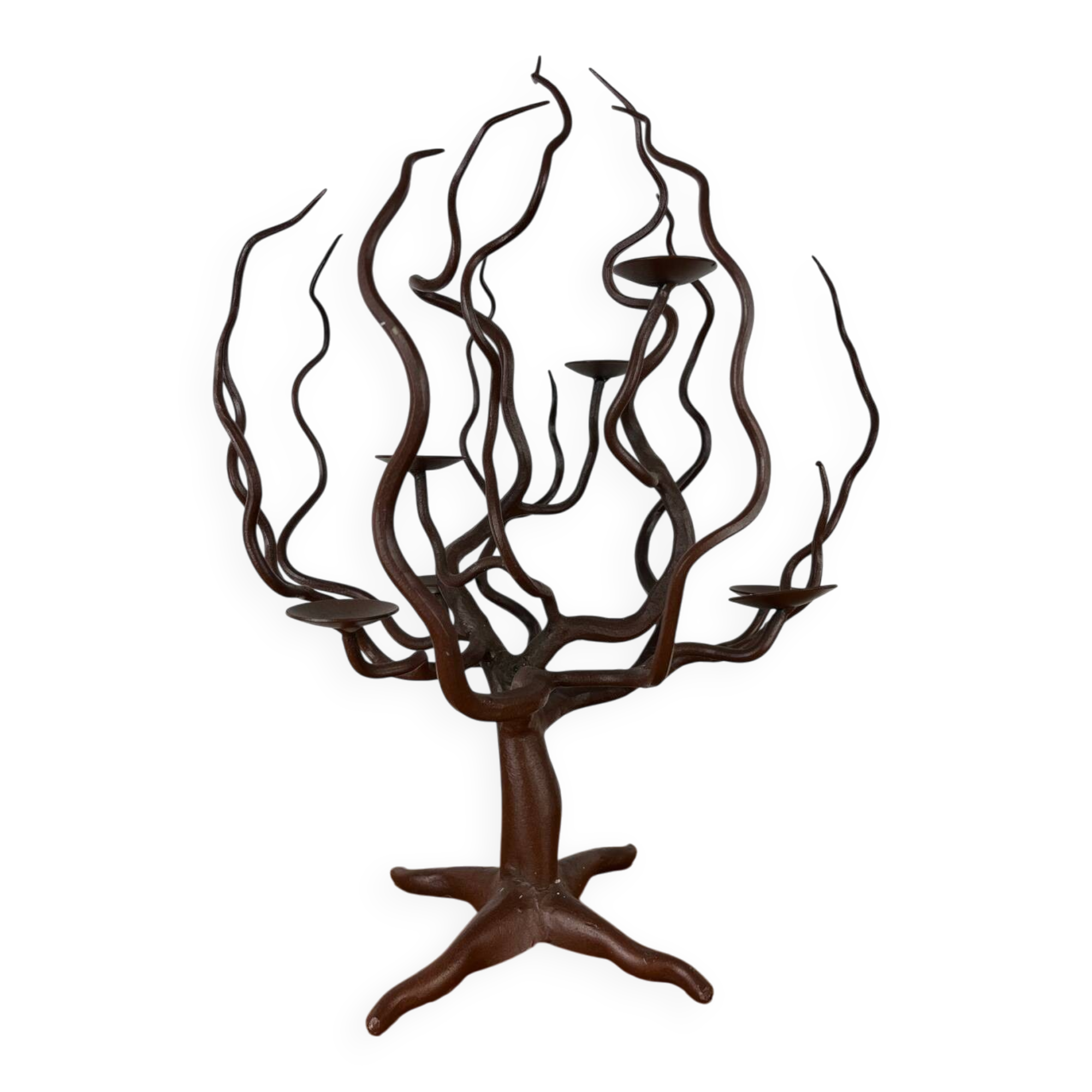 Wrought iron tree candlestick, candelabrum