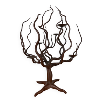 Wrought iron tree candlestick, candelabrum