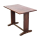 Art deco bistro table, wood and brass bistro table, wood table, art deco, kitchen, 30's