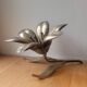 Cendrier fleur en laiton