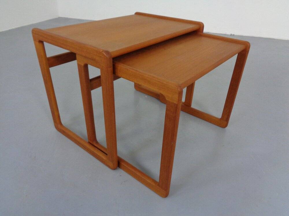 Danish Teak Nesting Tables from Korup Stolefabrik, 1960s, Set of 2