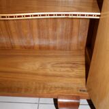 Sideboard walnut bramble storage cabinet, two doors, style 1930