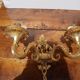Pair of wall sconces in gilded bronze, Rococo style, Louis XV.