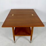 Danish midcentury teak bar trolley by Grete Jalk