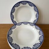 Set of 6 "Capri" plates Digoin Sarreguemines
