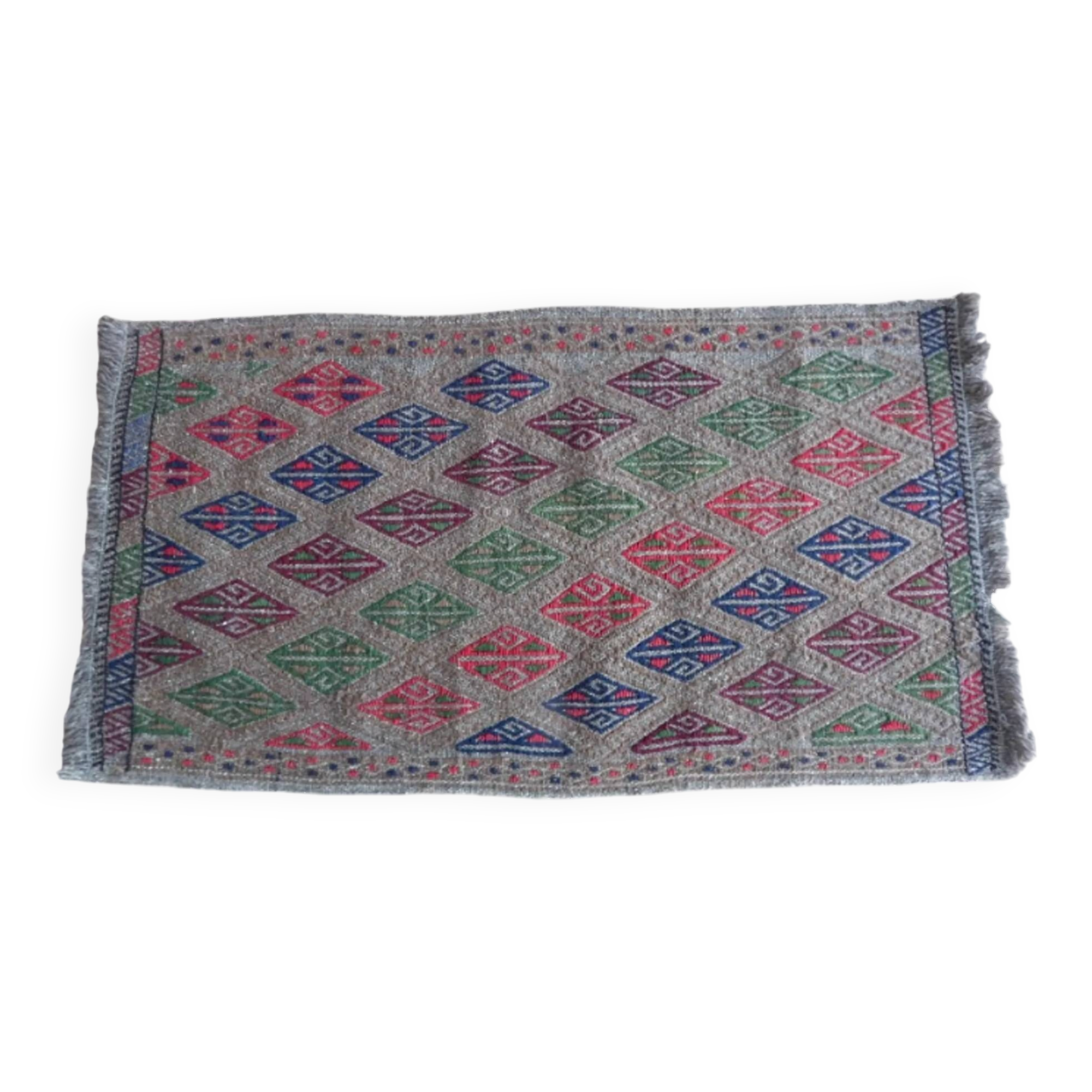 Tapis Kilim turc vintage tissé main