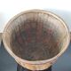 Cache-pot vintage en rotin et bambou 