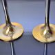 Pair of brutalist candlesticks by Art3, 1970