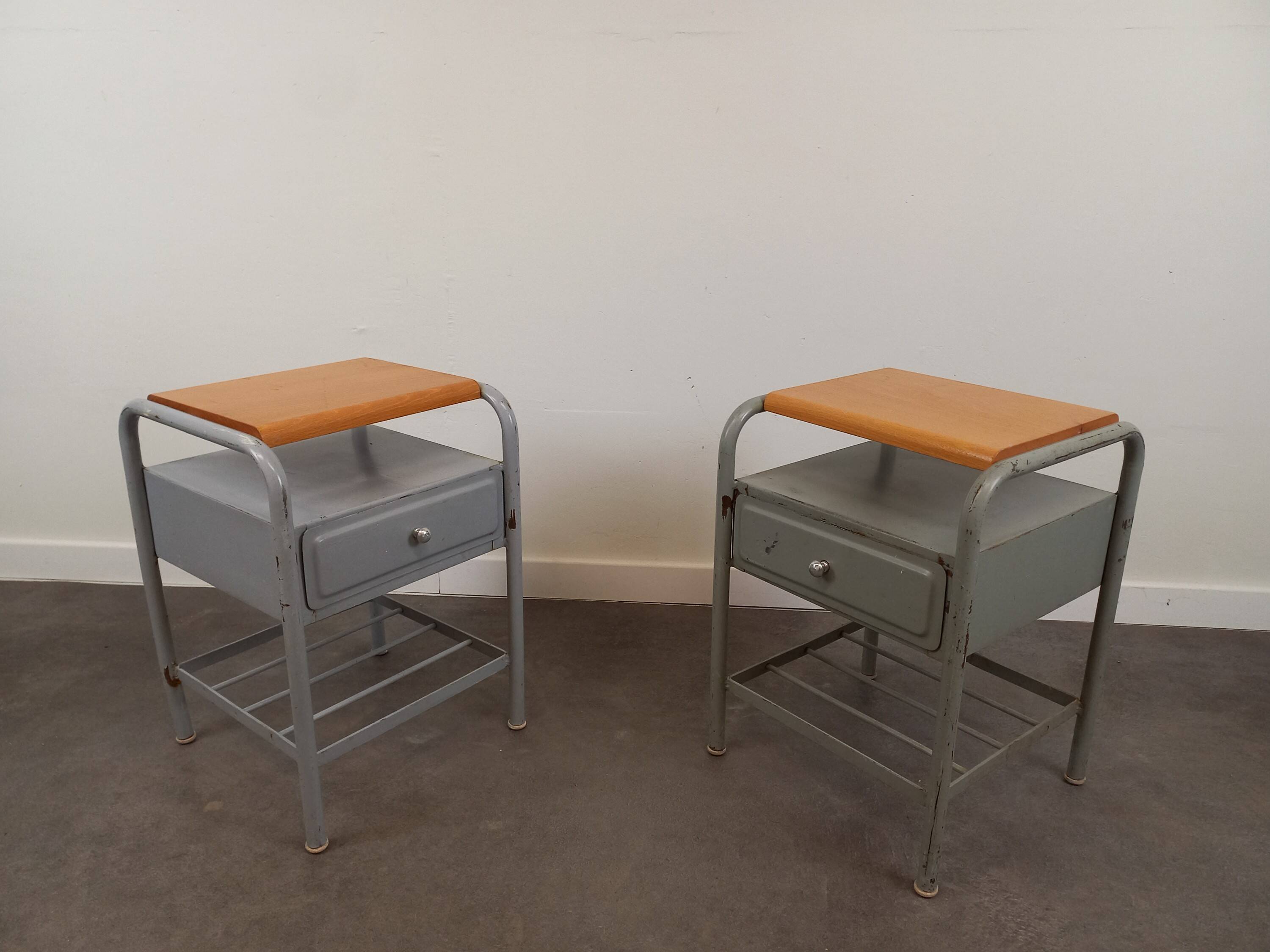 Pair of 50s bedside tables