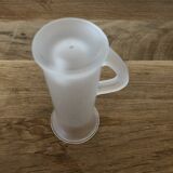 Set of two frosted shot glasses