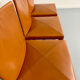 4 camel leather chairs, postmodern design by Paolo Piva for B&B Italia Arcadia.