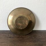 Duo of brass pockets or candle holders