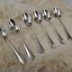 Set of 6 teaspoons in silver metal 18gr