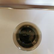 Crafe vintage ronde verre fumé