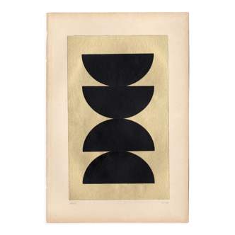 Collage on paper - Goa - signed Eawy