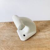 Enamelled earthen coat hook, 1900