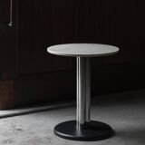 Side table chrome marble