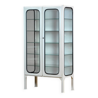 Vintage iron and glass medicine cabinet, 1970s