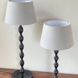 Paire lampes bobines ikea vintage