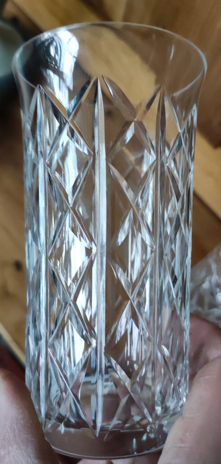 Set of 6 Saint Louis cut crystal glasses