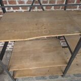 Étagère Industrielle en fer et bois