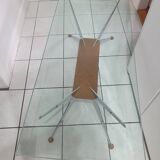 Coffee table with compass legs from the 60s