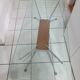 Coffee table with compass legs from the 60s