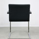 Vintage black fabric bauhaus office chair, 90s
