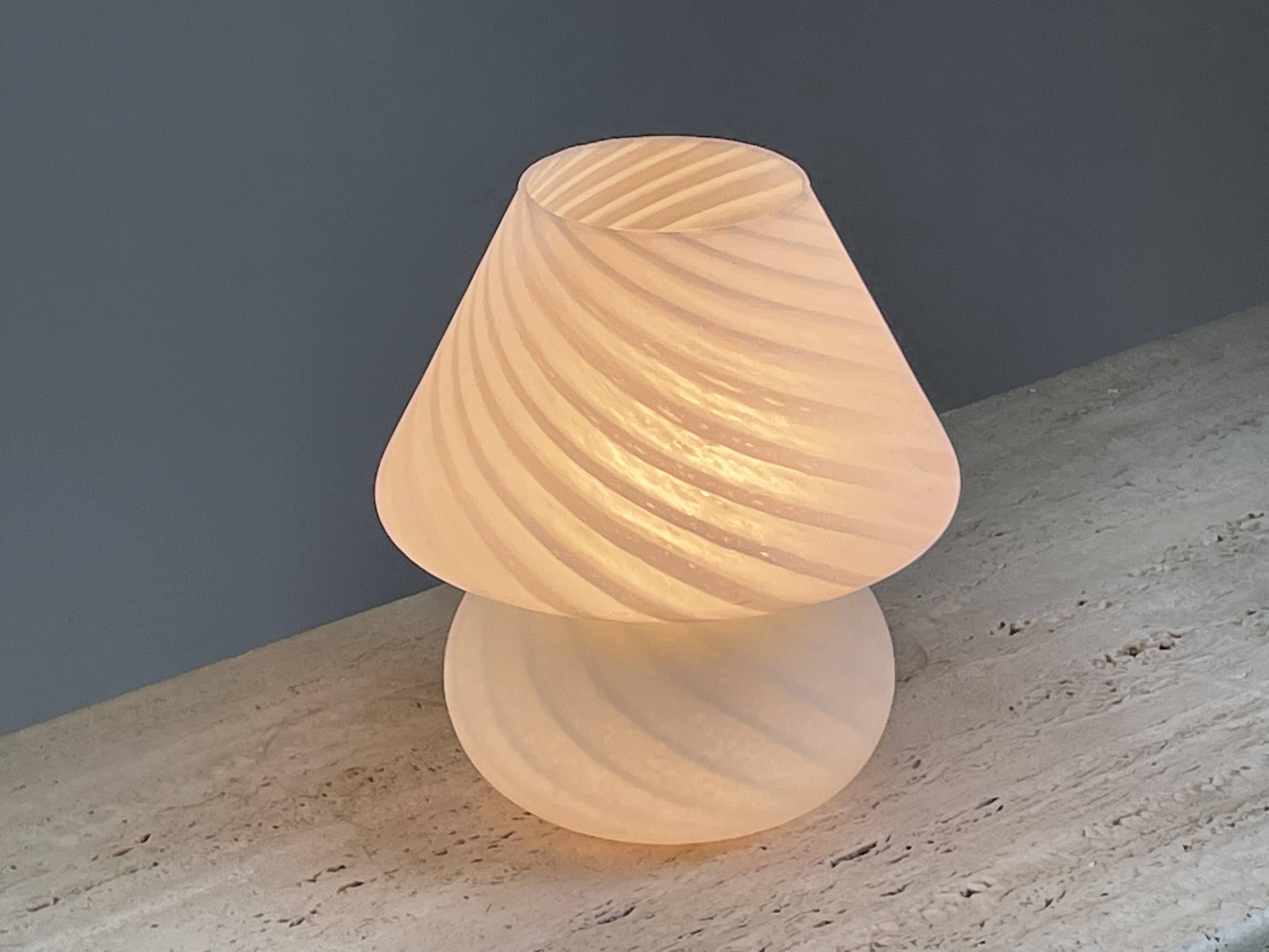 Murano glass mushroom lamp, 1970s