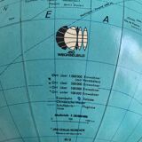 Vintage 1960s PVC JRO globe - changeable world map - 34 cm